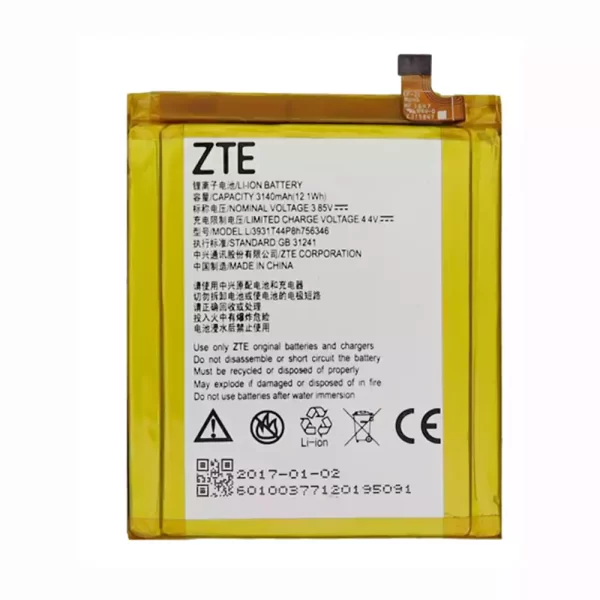 Batería original Li3931T44p8h756346 para ZTE Axon 7,A2017