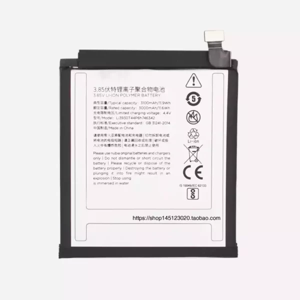 Batería original Li3930T44P6h746342 para Nubia Z17S,NX595J