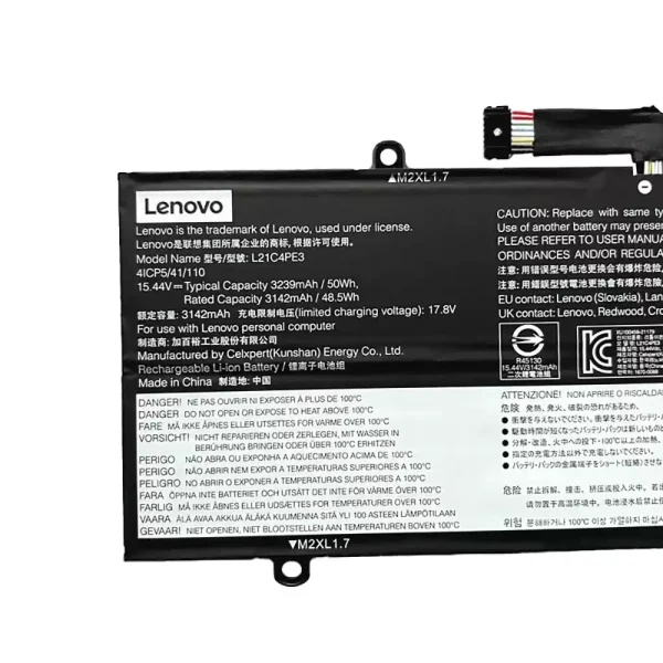 Portátil batería original para LENOVO L21C4PE3 L21M4PE4 - Imagen 3