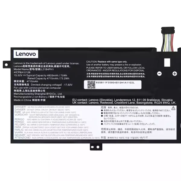 Portátil batería original para LENOVO L21B4PH1 L21C4PH1 L21M4PH1 L21L4PH1 L21D4PH1 - Imagen 3