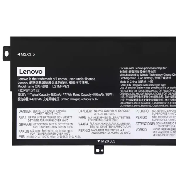 Portátil batería original para Lenovo L21M4PE3 L21L4PE3 - Imagen 3