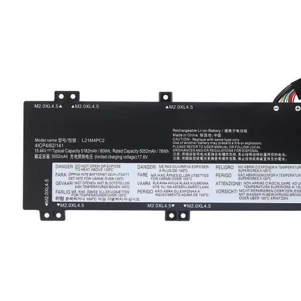Portátil batería original para Lenovo L21B4PC0 L21C4PC1 L21D4PC1 L21M4PC2 L21M4PC3 - Imagen 3