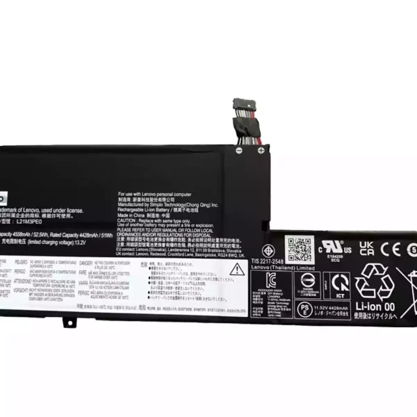 Portátil batería original para LENOVO L21M3PE0 L21C3PE0 L21L3PE0 L21B3PE0 - Imagen 3