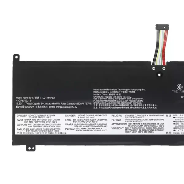 Portátil batería original para LENOVO L21M4PE1 L21C4PE1 L21B4PE1 - Imagen 3