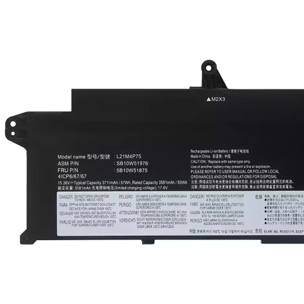 Portátil batería original para LENOVO L21B4P71 L21M4P75 L21C4P75 L21L4P73 - Imagen 3