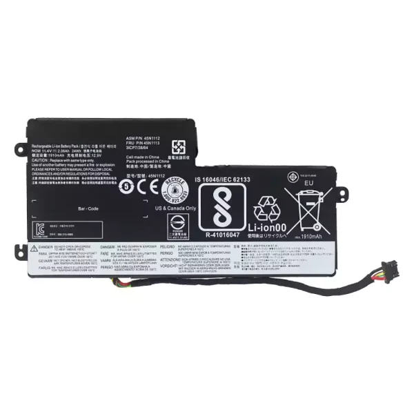 Portátil batería original para LENOVO 45N1112 45N1113