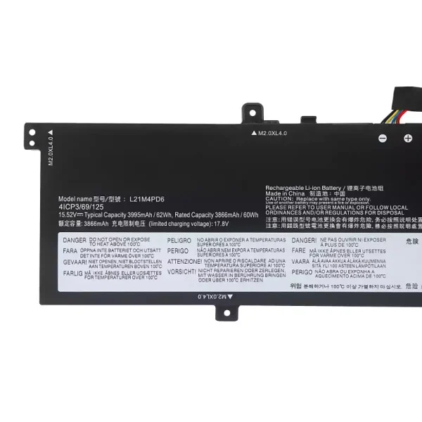 Portátil batería original para LENOVO L12M4PD6 - Imagen 3