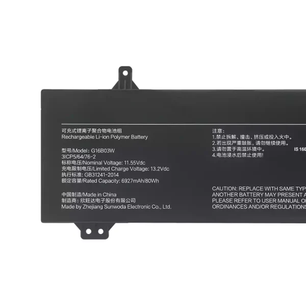 Portátil batería original para G16B03W,Redmi G Pro 2022/Redmi G Pro 2024 - Imagen 3