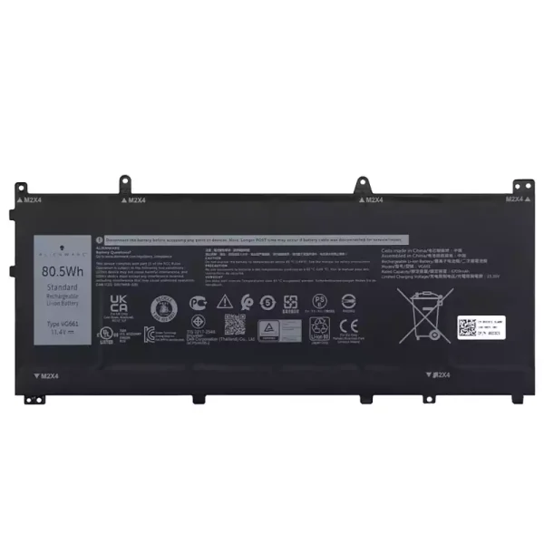 Portátil batería original para DELL VG661 V4N84,DELL Alienware x14 R1 R2