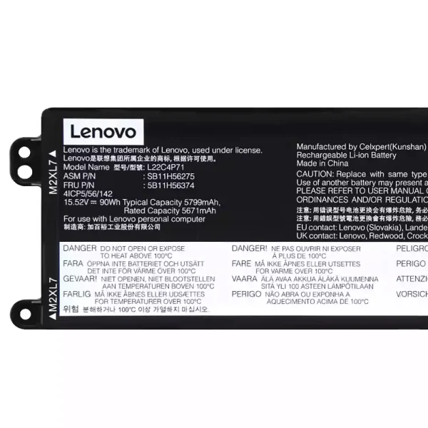 Portátil batería original para LENOVO L22C4P71 L22M4P71 - Imagen 3