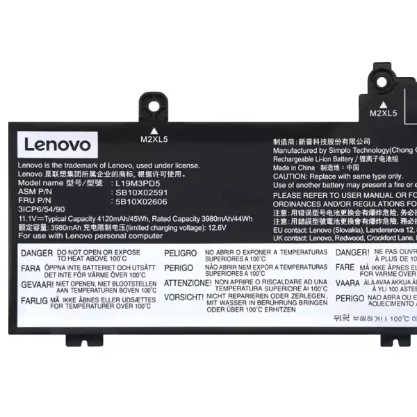 Portátil batería original para LENOVO L20M3PD4 L20L3PD4 - Imagen 3