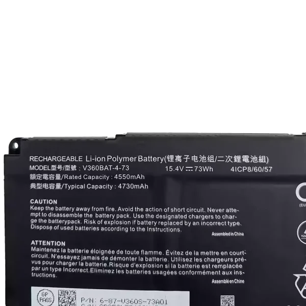 Portátil batería original para V360BAT-4-73 - Imagen 3