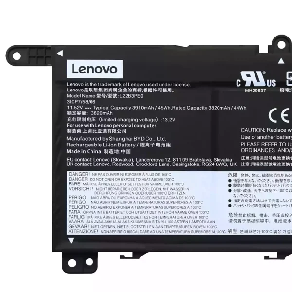 Portátil batería original para LENOVO L22B3PE0 L22C3PE0 L22M3PE0 - Imagen 3