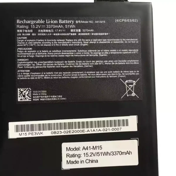 Portátil batería original para A41-M15 - Imagen 2