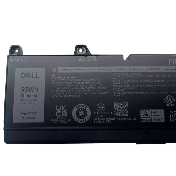 Portátil batería original para DELL 3RFGX 1XM5X - Imagen 3