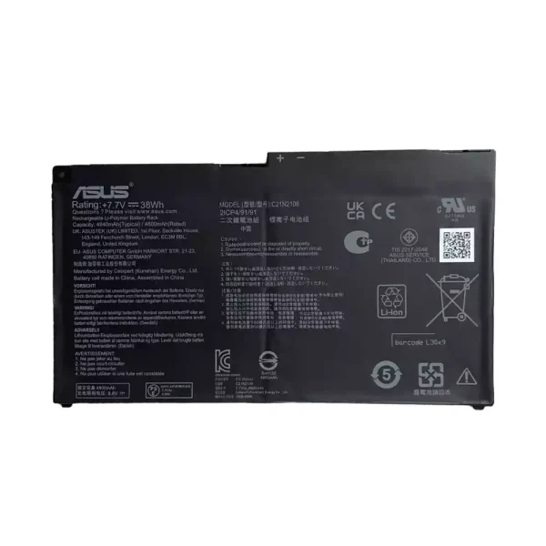 Portátil batería original para ASUS C21N2106