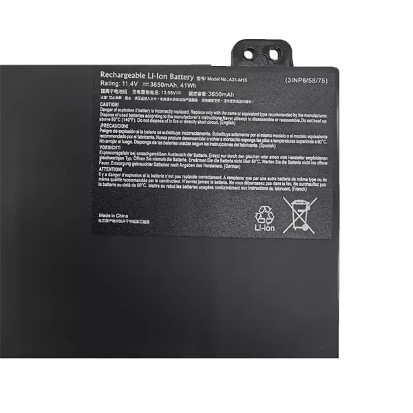 Portátil batería original para A31-M15 - Imagen 3