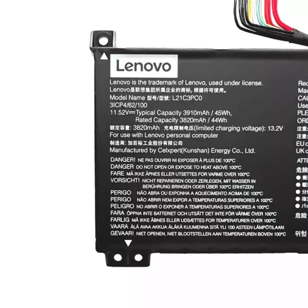 Portátil batería original para Lenovo L21C3PC0 L21D3PC0 L21L3PC0 L21M3PC0 - Imagen 4