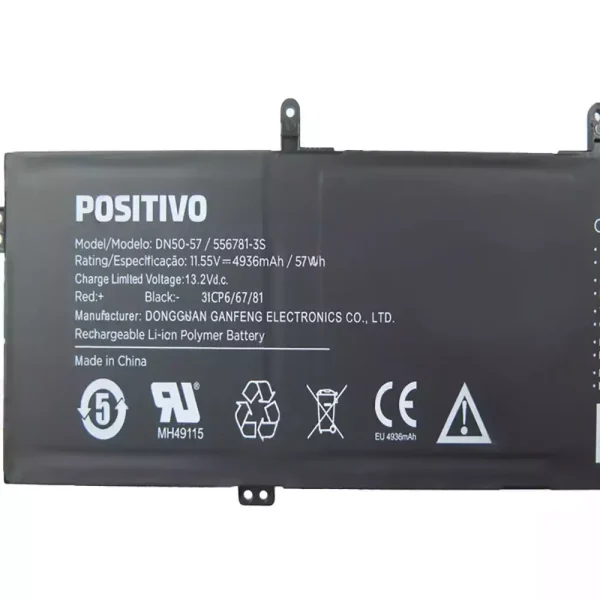 Portátil batería original para POSITIVO DN50-57 556781-3S - Imagen 3