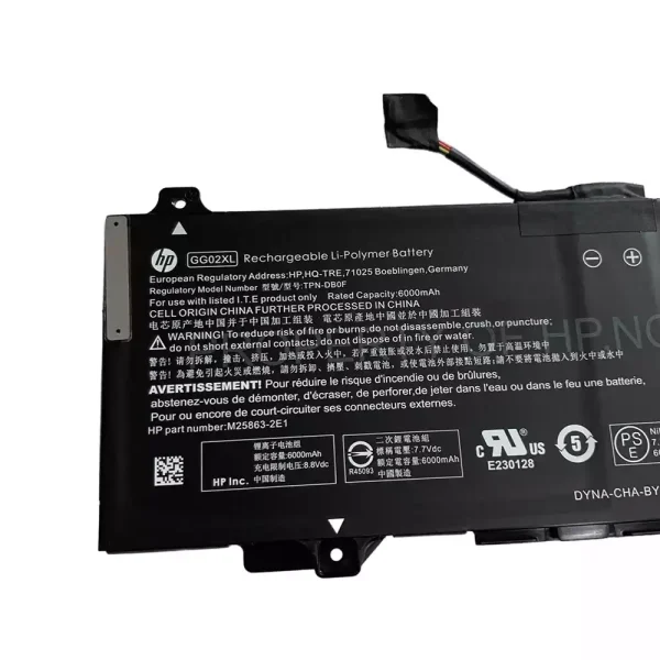 Portátil batería original para HP GG02XL - Imagen 3