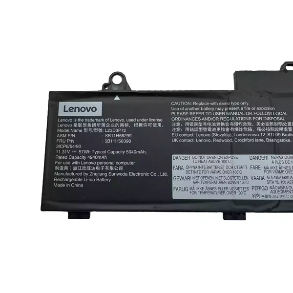 Portátil batería original para Lenovo L23D3P72 L23M3P70 L22D3P71 - Imagen 2