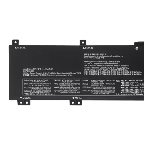 Portátil batería original para LENOVO L22M4PC2 L22B4PC2 L22C4PC2 L22D4PC2 - Imagen 3