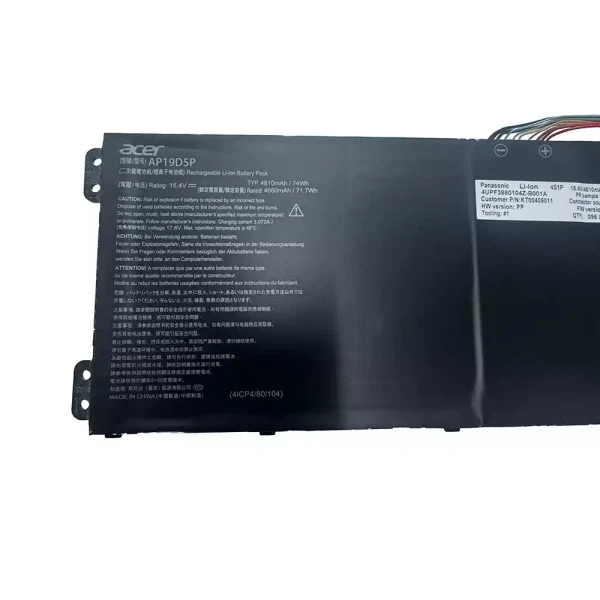 Portátil batería original para ACER AP19D5P - Imagen 3