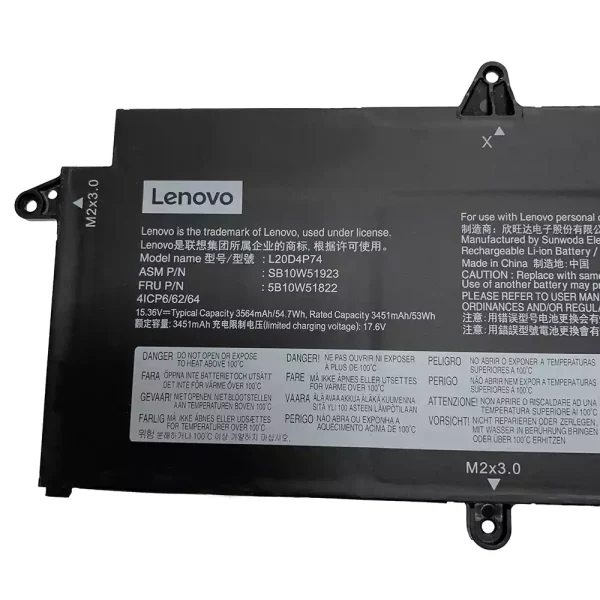 Portátil batería original para LENOVO L20M4P74 L20C4P74 - Imagen 2