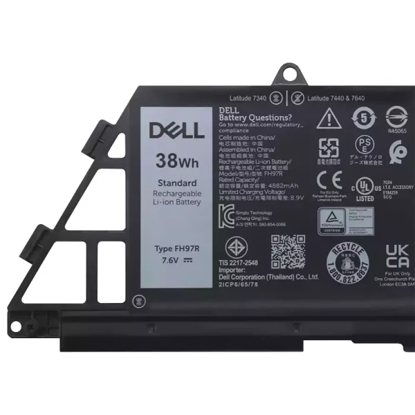 Portátil batería original para DELL FH97R 76KVG 599M7 - Imagen 3