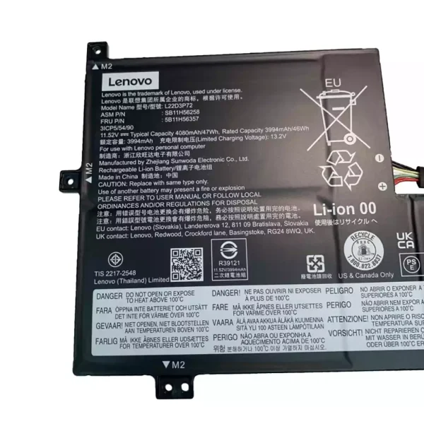 Portátil batería original para LENOVO L22D3P72 L22M3P72 - Imagen 3