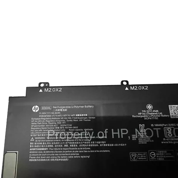 Portátil batería original para HP ED03XL - Imagen 2