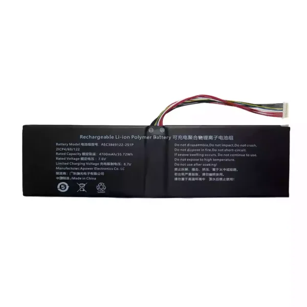 Portátil batería original para AEC3869122-2S1P