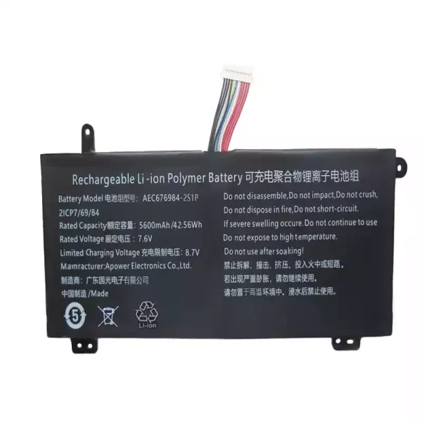 Portátil batería original para AEC676984-2S1P - Imagen 3