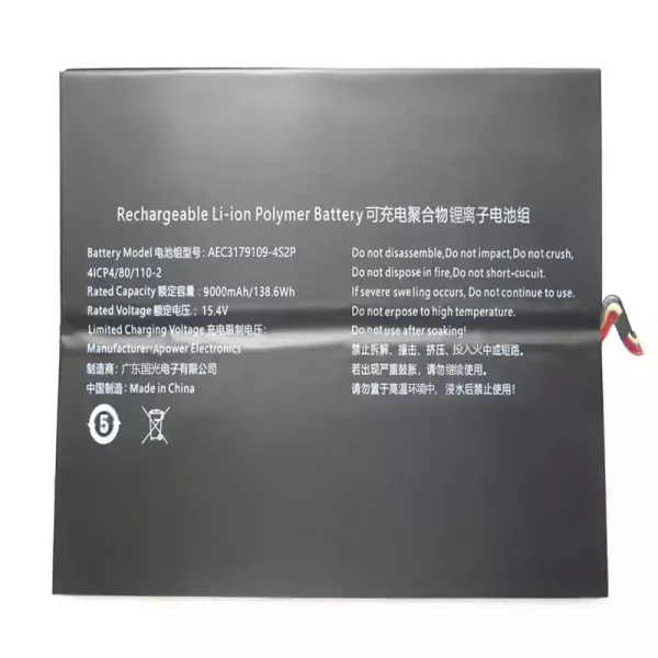 Portátil batería original para AEC3179109-4S2P