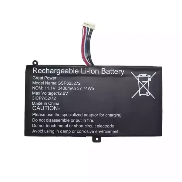 Portátil batería original para GSP625272