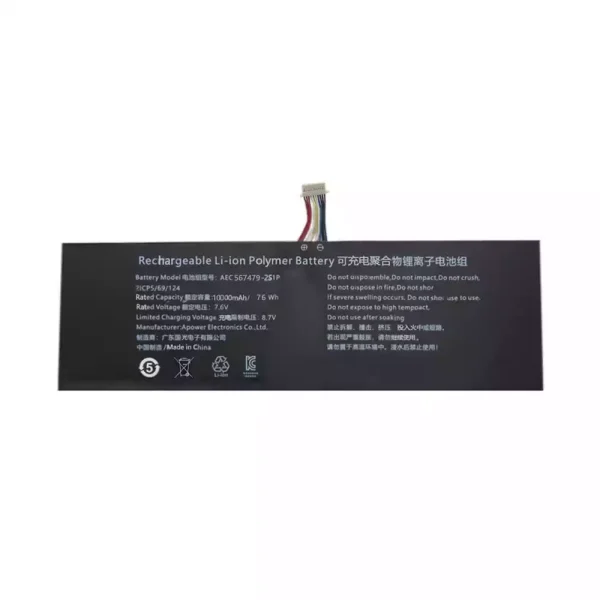 Portátil batería original para AEC567479-2S2P