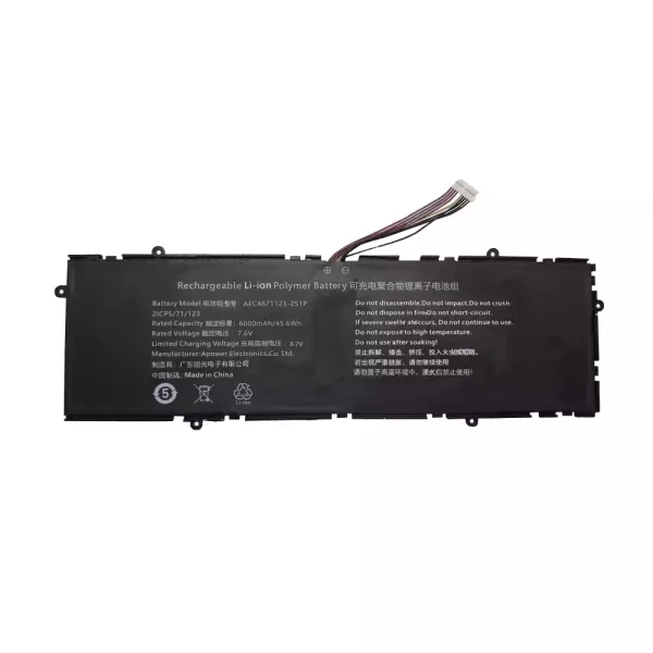 Portátil batería original para AEC4671123-2S1P