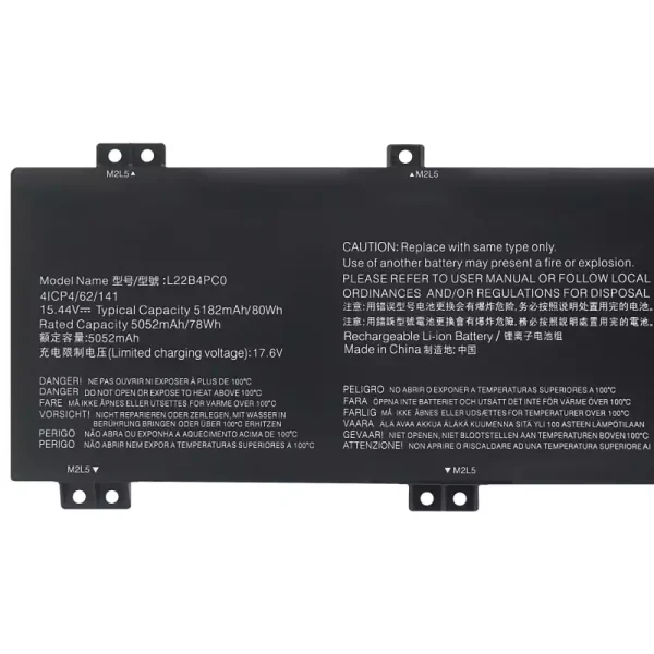 Portátil batería original para LENOVO L22B4PC0 L22M4PC0 L22D4PC0 L22C4PC0 L22X4PC0 - Imagen 3