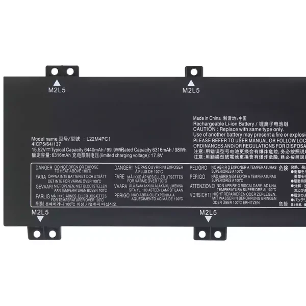 Portátil batería original para LENOVO L22M4PC1 L22D4PC1 L22X4PC1 - Imagen 3