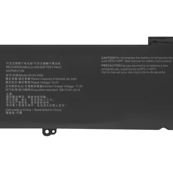 Portátil batería original para RAZER RC30-0483 RZ09-0510,BLADE 16 2023 - Imagen 3