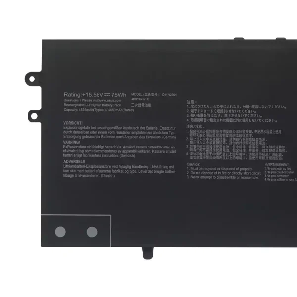 Portátil batería original para ASUS C41N2304 - Imagen 3
