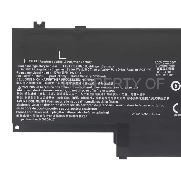 Portátil batería original para HP ER06XL TPN-DB1T - Imagen 3