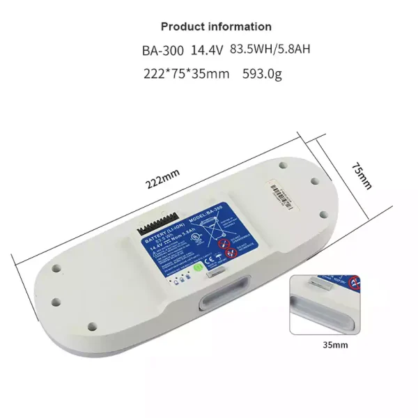 Batería de repuesto para Inogen Oxygen Machine 1400-1020 1400-1030 1400-1000 - Imagen 2