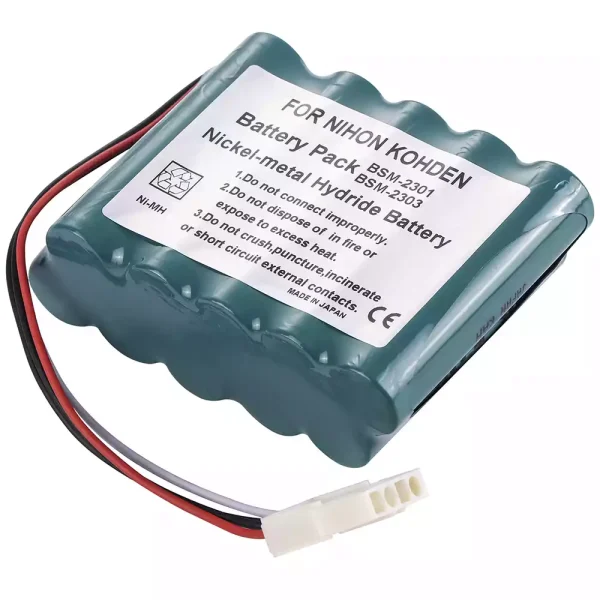 Batería de repuesto para Nihon Kohden I 2301A,Nihon Kohden I 2304A,Unipower B11419,Alphasource AS36011,Interstate Batteries AMED2131 - Imagen 2