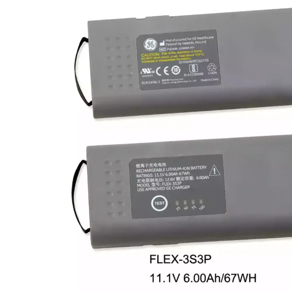 Batería de repuesto para FLEX-3S3P 2036984-001 M1168356 - Imagen 2