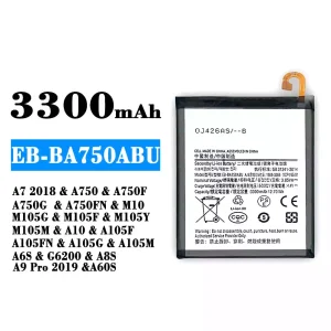 Batería EB-BA750ABU para Samsung A7 2018/A8S/A9 Pro 2019/A60S