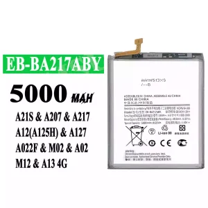 Batería EB-BA217ABY para Samsung A21S/A207/A217/A12(A125H)/A127/A022F/M02/A02/M12/A13 4G