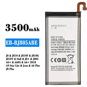 Batería EB-BJ805ABE para Samsung J8/J810/J810F/J810G/J810Y/On8/J8+/J805/A6+/A605/A6+ 2018/A9 Star Lite/Jean/A6 Plus/J8 Plus