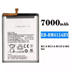 Batería EB-BM415ABY para Samsung M51/M515/M515F/M62/F62