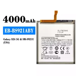 Batería EB-BS921ABY para Samsung Galaxy S24 5G